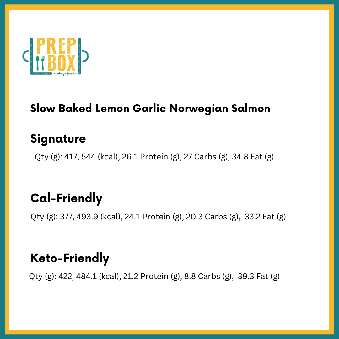 Slow-baked Lemon Garlic Norwegian Salmon